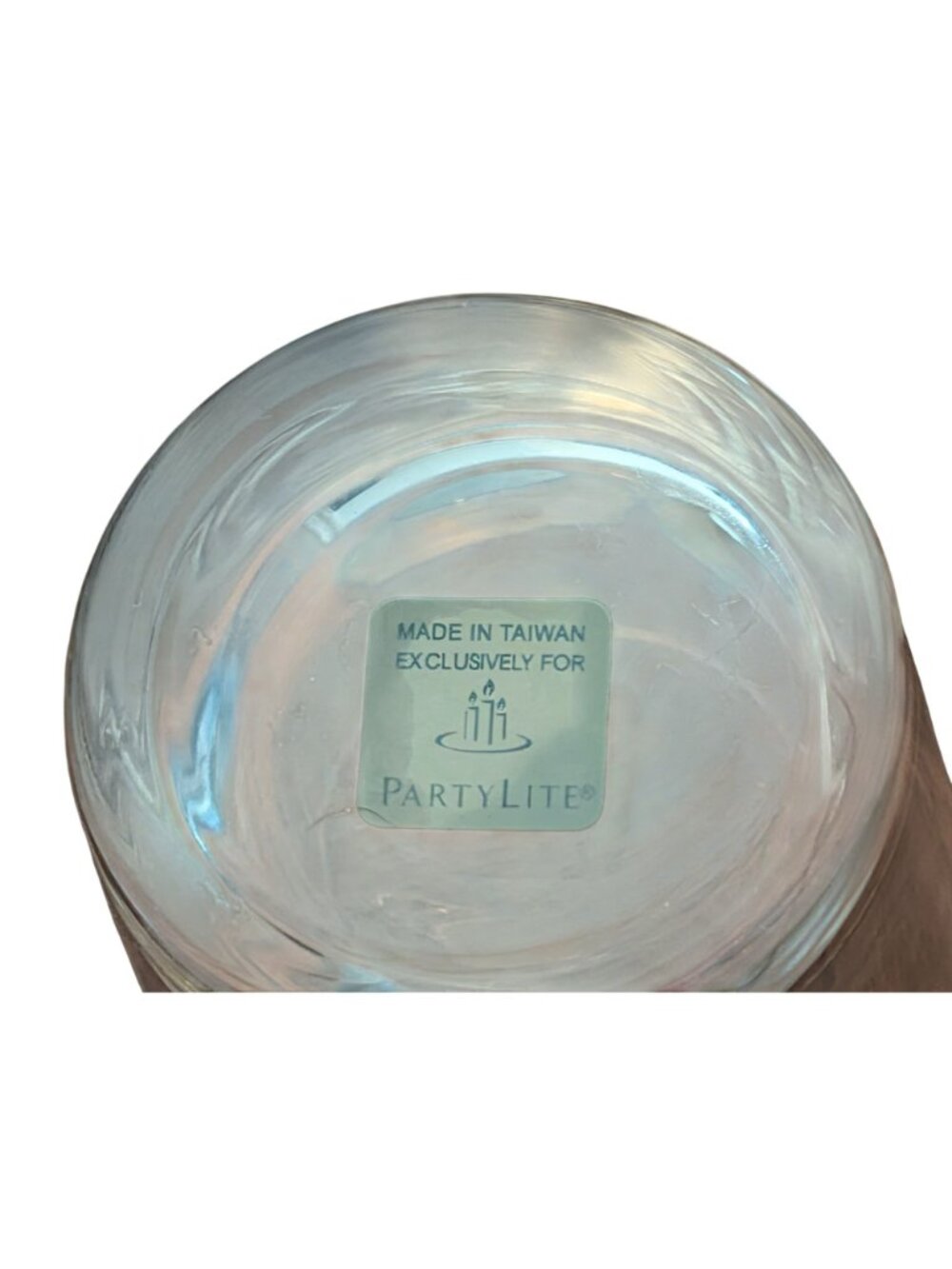 Partylite Silver Rim Glass Votive Candle Holders Set Of 2 - Picture 4 of 4